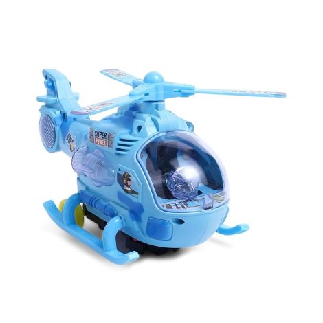 Plastic Helicopter Toy Multicolour Light