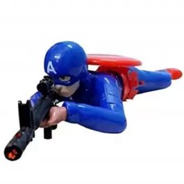 Captain America Crawling Action Toy With Light And Shooting Sound